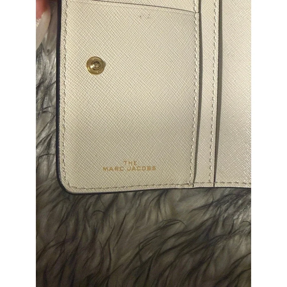 Marc Jacobs The Snapshot Mini Compact Leather Wallet - Sandcastle/Multi Pink